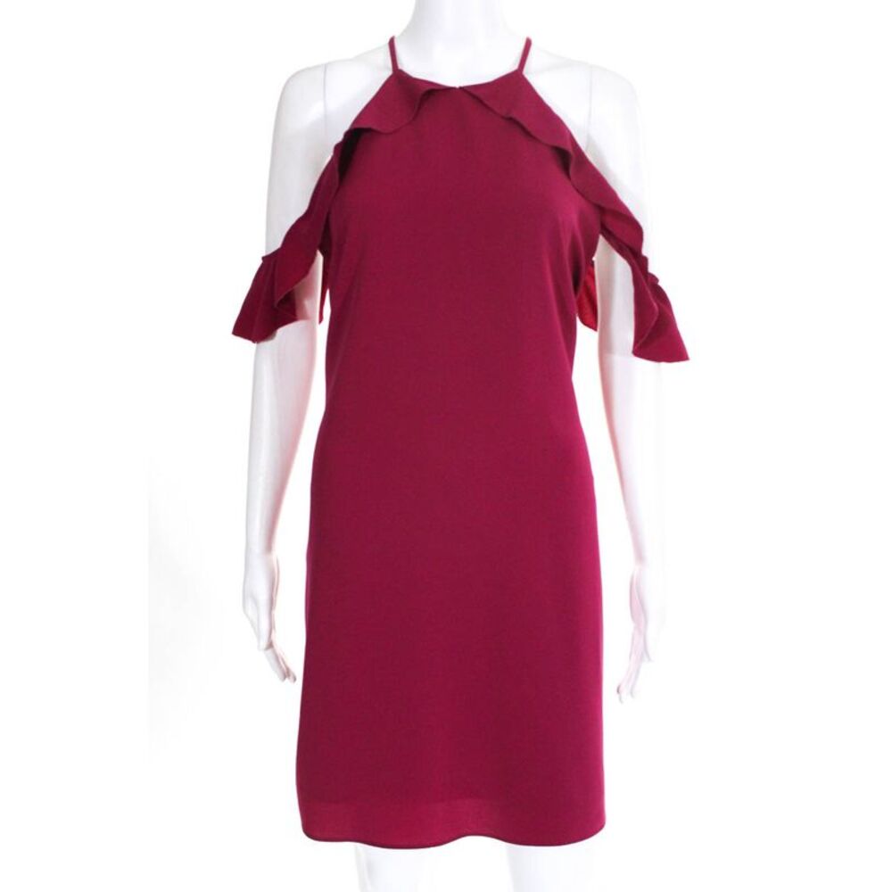 Cooper & Ella Womens Raspberry Saga Cold Shoulder Dress Pink Size Large 10805602